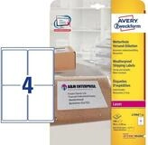 Avery Zweckform Etiketten Versand-Etiketten 99,1x139 mm 25 Blatt/100 Etiketten...