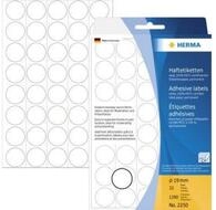 HERMA Moderationskoffer Herma Farbpunkte permanent haftend &Oslash; 19 mm weiss 1280...