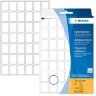 HERMA Etiketten Vielzwecketiketten 16 x 22 mm permanent haftend wei&szlig;