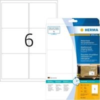 HERMA Etikett Herma Etiketten stark haftend 99,1 x 93,1 mm Folie weiss wetterfest