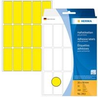 HERMA Etiketten Vielzweck-Etiketten 20x50mm gelb VE=480 St&uuml;ck