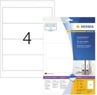 HERMA Etiketten Ordneretikett 8621 192x61mm wei&szlig; 4 ohne Griffloch wei&szlig; 40
