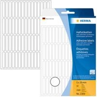 HERMA Etiketten Vielzweck-Etiketten 5x35mm wei&szlig; VE=1920 St&uuml;ck