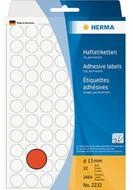 HERMA Etiketten Markierungspunkt 2232 13mm Papier Durchmesser: 13 mm