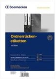 Soennecken Hinweisschild Soennecken Ordneretikett 66308 schmal/kurz sk wei&szlig; 700