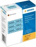 HERMA Etiketten Nummernetiketten dreifach selbstklebend blau/schwarz VE=3x1000 St&uuml;ck