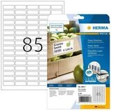 HERMA Etikett Etiketten A4 37x13 mm wei&szlig; extrem stark haftend Papier matt 2125...