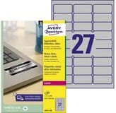 Avery Zweckform Etikett Zweckform Typenschildetiketten L6011-100 silber 63,5 x 29,6