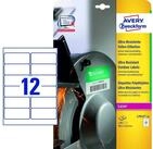 Avery Zweckform Etikett Zweckform resistente Folienetiketten L7913-10 wei&szlig;...