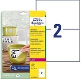 Avery Zweckform Etiketten 40 wetterfeste Folienetiketten L4717REV-20 wei&szlig;...