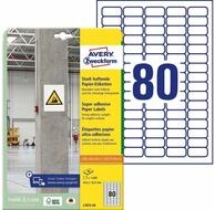 Avery Zweckform Etiketten 1.600 Power-Etiketten L7872-20 wei&szlig; 35,6 x 16,9 mm