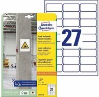 Avery Zweckform Etiketten 540 Power-Etiketten L7874-20 wei&szlig; 63,5 x 29,6 mm