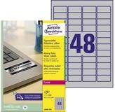 Avery Zweckform Etikett Zweckform Typenschildetiketten L6009-100 silber 45,7 x 21,2