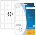 HERMA Etiketten Vielzwecketikett 19x27mm abl&ouml;sbar wei&szlig; VE=720 Etiketten
