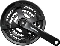 Shimano Fahrradkurbel SHIMANO Kurbelgarnitur TOURNEY FC-TY501 6/7/8-fach 175 mm