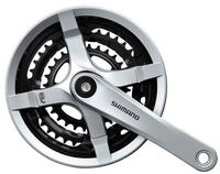 Shimano Fahrradkurbel SHIMANO Kurbelgarnitur TOURNEY FC-TY501 6/7/8-fach 175 mm