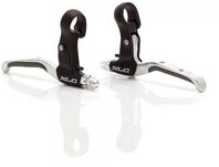XLC Felgenbremse XLC Bremshebelset BL-V05 Alu, schwarz/silber,gummiert,f&uuml;r V-Brake