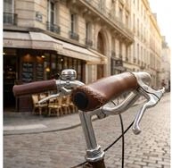 XLC Fahrradlenkergriff XLC Griffe GR-G11 135/92mm, braun, Lederoptik