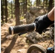 SRAM Fahrradlenkergriff SRAM Lockring Griffe f&uuml;r GripShift - 100 mm, silber