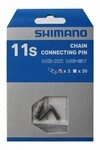 Shimano Fahrradkette SHIMANO 3 St&uuml;ck Kettennietstift 11-fach Kettennietstift -...