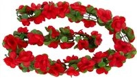 Basil Fahrradkorb Basil Blumengirlande Flower Garland rot