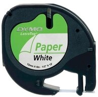 DYMO Beschriftungsband Dymo S0721510 Dymo Letratag Band Papier wei&szlig; 12 mm x 4 m