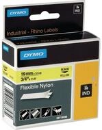 DYMO Druckerband Rhino Nylon-Schriftband 18491 19mm x 3,5m schwarz/gelb