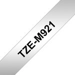 Brother TZe-M921 silber-metallic /schwarz, 9 mm 8 m lamini Tintenpatrone