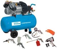 G&uuml;de Kompressor Set 400/10/50 DG, 2200 W, max. 10 bar, 50 l