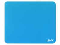 INTOS ELECTRONIC AG Mauspad InLine® Maus-Pad antimikrobiell, ultradünn, blau,