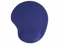INTOS ELECTRONIC AG Mauspad InLine® Maus-Pad, blau, mit Gel Handballenauflage,
