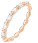 Swarovski Fingerring, Swarovski-Kristall rosa 58