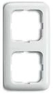 Busch-Jaeger Abdeckplatte Busch-Jaeger Rahmen 2-fach aws senk.+ waager. 2512-214