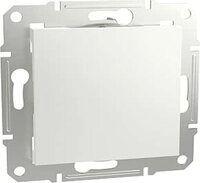 Schneider Electric Schalter Mert 391625 Blindabdeckung aktivwei&szlig; gl&auml;nzend System M