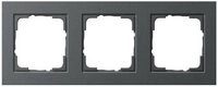 GIRA Abdeckrahmen GIRA 021323 Abdeckrahmen 3fach E2 Anthrazit
