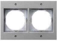 GIRA Klemmen Gira Abdeckrahmen 2f.alu 021265