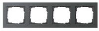 GIRA Abdeckplatte Gira Abdeckrahmen 4f.anth E2 021423