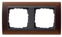 GIRA Schalter Gira Abdeckrahmen 2f.opak dbr 021213