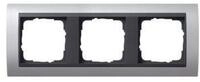 GIRA Gira Abdeckrahmen 3f. alu f.anth.ZL,bruchsich. 021306 Installationskabel