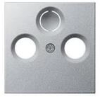 GIRA Klemmen Gira Zentralplatte Antenne alu 086926