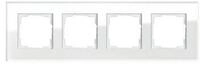 GIRA Gira Abdeckrahmen 4f. weissglas 021412 Installationskabel
