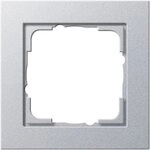 GIRA Steckdose GIRA 021125 Abdeckrahmen 1fach E2 Farbe Alu, 1-St.
