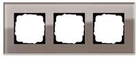 GIRA Schalter Gira Abdeckrahmen 3fach Esprit Glas Umbra 0213122