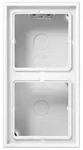 JUNG Abdeckplatte Jung AP-Kappe 2-fach aws angeformter Rahmen LS 582 A WW