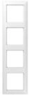 JUNG Jung Rahmen 4-fach aws waage/senkrecht AS 584 WW Installationskabel