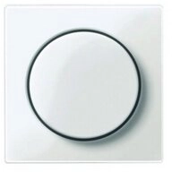 merten Schalter, Drehknopf Dimmer polarwei&szlig; gl&auml;nzend ohne ISO Aufdruck