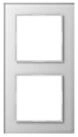 JUNG Abdeckrahmen Jung Glasrahmen 2-fach aws waage/senkrecht AC 582 GL WW