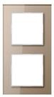 JUNG Abdeckrahmen Jung Glasrahmen 2fach champ waage-/senkrecht AC 582 GL CH