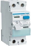 Hager Schalter Hager FI-Schutzschalter 2pol. 40A/30mA,6kA CDA240D