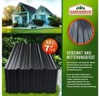 Gardebruk Wellplatte, 12x Trapezblech 129cm x 46cm = 7m&sup2; verzinkt Profilblech